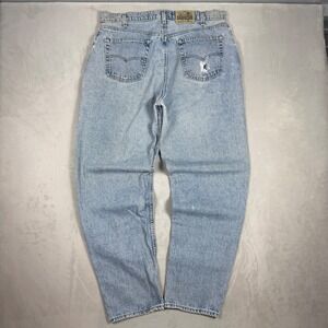 90s Mens Levi's SilverTab Loose Fit Baggy Light Wash Streetwear Jeans 38x30